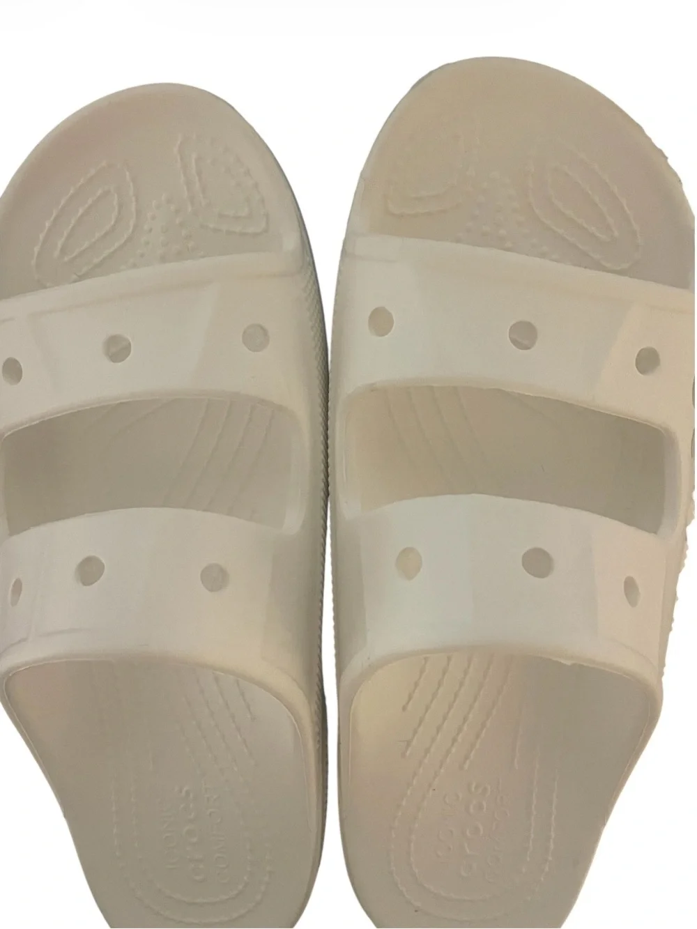 Crocs Adult Baya Sandals, Winter White, Men's 8 Women's 10